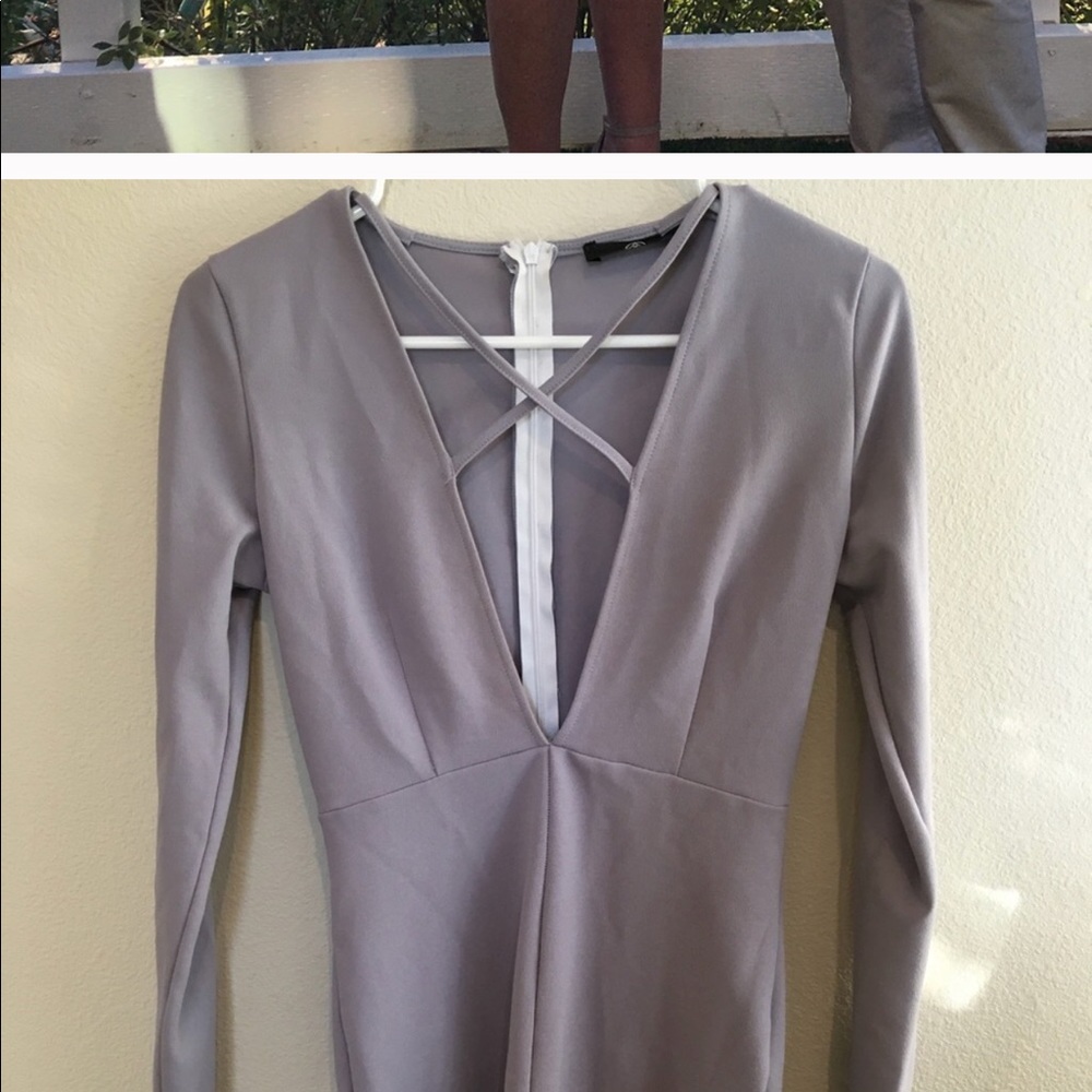 Grey/purple Missguided bodycon - Picture 2 of 3